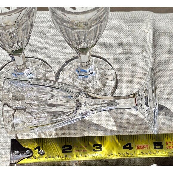 3 Heisey Colonial Panels Cordial Glasses 4.75" USA 1935 signed H fluted style - Picture 8 of 10
